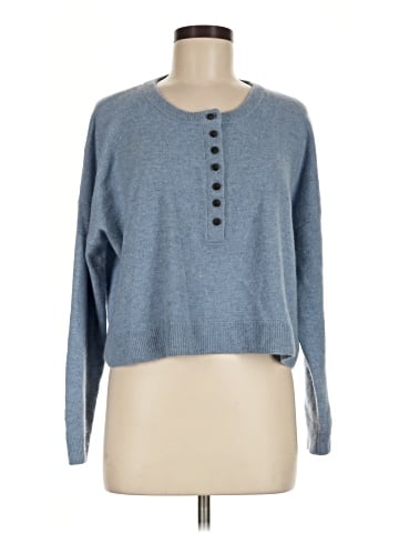 Madewell (Re)sponsible Cashmere Henley Pullover Sweater (view 1)