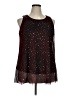 Roommates Burgundy Sleeveless Blouse Size 1X - photo 1