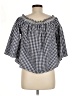 Madewell Blue Short Sleeve Blouse Size M - photo 2