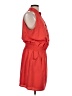 Gianni Bini Solid Red Casual Dress Size L - photo 4