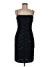 JS Collections Floral Blue Black Cocktail Dress Size 8 - photo 1