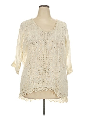 Johnny Was 3/4 Sleeve Blouse (view 1)