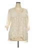 Johnny Was 100% Rayon Ivory 3/4 Sleeve Blouse Size XXL - photo 1
