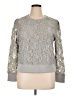 Worthington Metallic Silver Sweatshirt Size XL - photo 1
