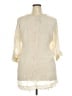 Johnny Was 100% Rayon Ivory 3/4 Sleeve Blouse Size XXL - photo 2