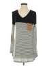 Vanilla Bay Gray Long Sleeve Henley Size S - photo 1