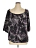 Claudia Richard Purple 3/4 Sleeve Blouse Size 1X - photo 1