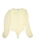 Express 100% Polyester Yellow Bodysuit Size XS - photo 1