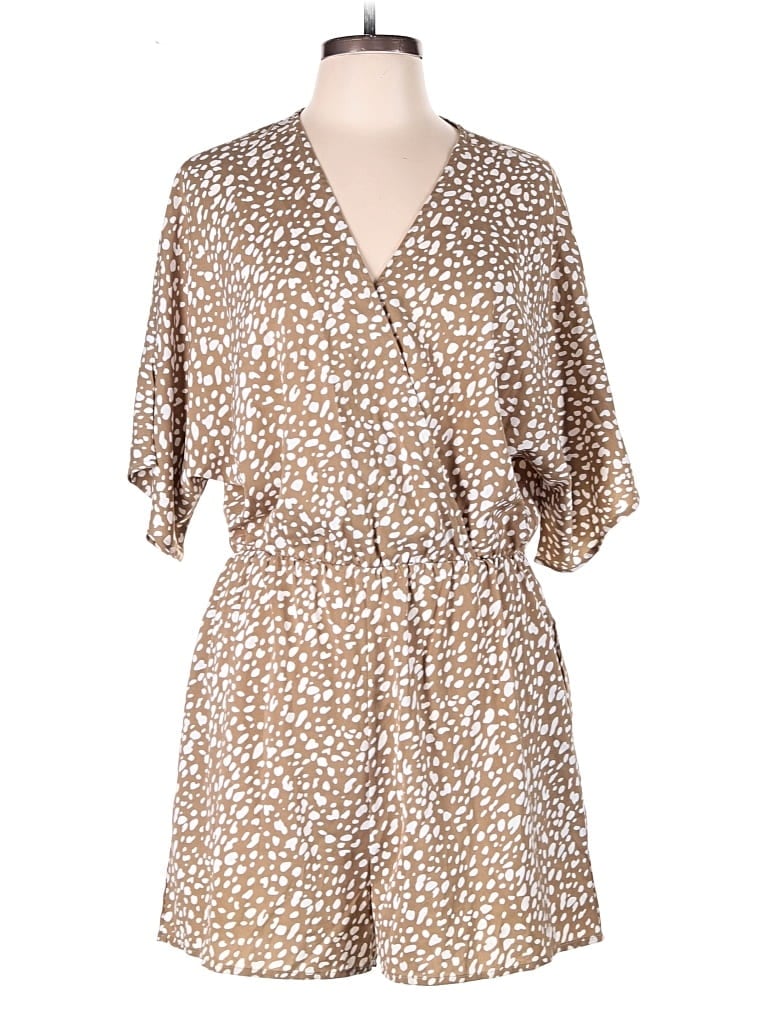 Pre-owned Fashion Romper In Tan