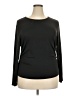 Shein Curve 100% Polyester Black 3/4 Sleeve T-Shirt Size 18 Plus (3) - photo 1