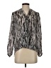 AP.NY Silver Long Sleeve Blouse Size S - photo 1