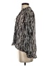AP.NY Silver Long Sleeve Blouse Size S - photo 5