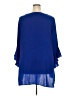 Investments 100% Polyester Blue 3/4 Sleeve Blouse Size 3X - photo 2