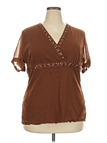 Apt. 9 Short Sleeve Blouse (view 1)
