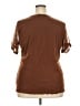 Apt. 9 100% Nylon Brown Short Sleeve Blouse Size 2X - photo 2