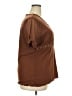 Apt. 9 100% Nylon Brown Short Sleeve Blouse Size 2X - photo 4