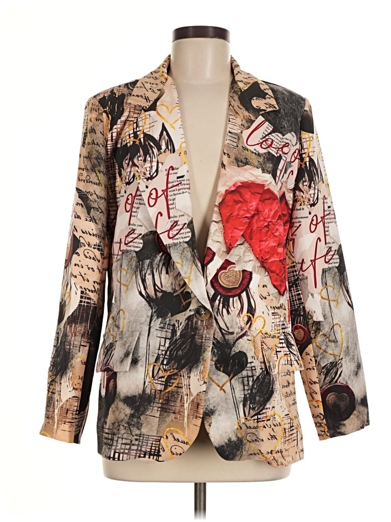 Pre-owned Loowie Blazer Jacket In Gold