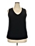Soft by Avenue Black Sleeveless T-Shirt Size 18 - photo 1