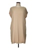 OVI 100% Polyester Solid Tan Casual Dress Size L - photo 1