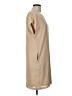 OVI 100% Polyester Solid Tan Casual Dress Size L - photo 4