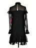 Betsey Johnson 100% Polyester Polka Dots Black Cocktail Dress Size 2 - photo 2