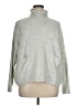 CeCe Solid Silver Turtleneck Sweater Size XL - photo 1