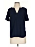 Trina Turk 100% Polyester Blue Short Sleeve Blouse Size S - photo 1