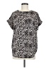 Buffalo by David Bitton 100% Polyester Animal Print Black Short Sleeve Blouse Size M - photo 1