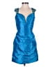 Sherri Hill 100% Polyester Blue Cocktail Dress Size 4 - photo 1