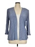 Alex Evenings 100% Polyester Blue Cardigan Size 14 - photo 1