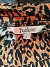 Tucker Animal Print Brown Blouse Size L - photo 7