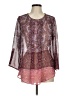 Daniel Rainn 100% Polyester Burgundy 3/4 Sleeve Blouse Size M - photo 1