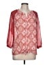 Kut from the Kloth 100% Polyester Red 3/4 Sleeve Blouse Size L - photo 1
