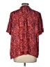 ee:some 100% Polyester Animal Print Red Short Sleeve Blouse Size L - photo 2