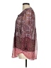 Daniel Rainn 100% Polyester Burgundy 3/4 Sleeve Blouse Size M - photo 5