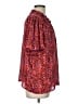 ee:some 100% Polyester Animal Print Red Short Sleeve Blouse Size L - photo 4