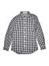 Nordstrom 100% Cotton Checkered-gingham Blue Long Sleeve Button-Down Shirt Size 14 - photo 1
