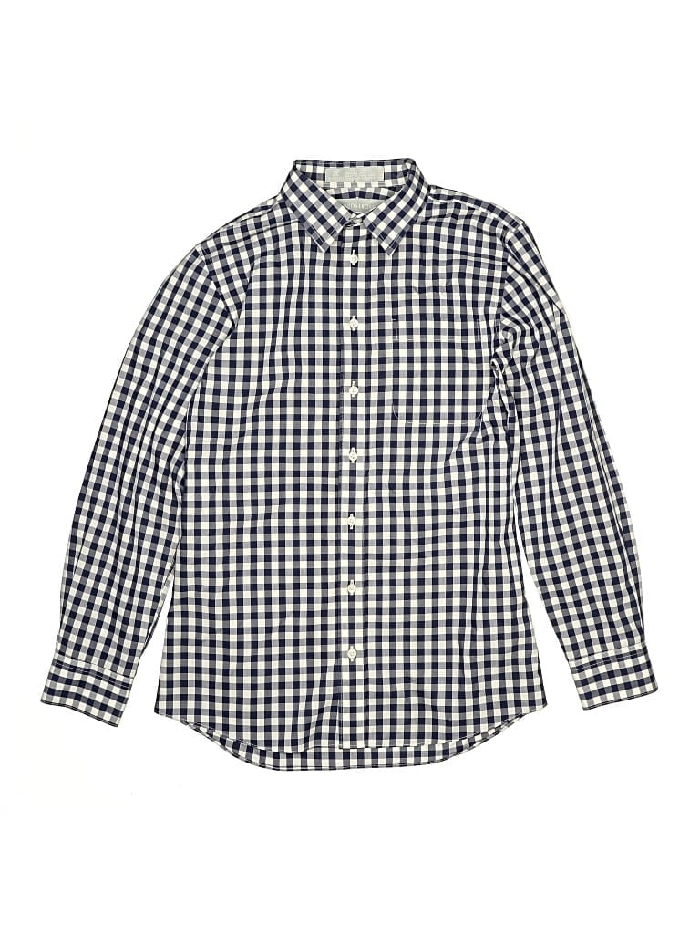 Pre-owned Nordstrom Kids' Long Sleeve Button Down Shirt In Blue