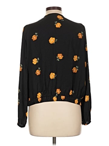 Madewell Bubble-Sleeve Wrap Top in Floating Florets (view 2)