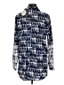 Lyssé Print Blue Long Sleeve Button-Down Shirt Size M - photo 2