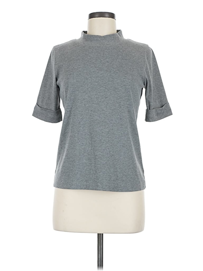 Pre-owned Dazy Short Sleeve Turtleneck In Gray