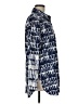 Lyssé Print Blue Long Sleeve Button-Down Shirt Size M - photo 4