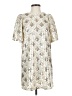 Just Me 100% Polyester Metallic Ivory Cocktail Dress Size S - photo 1
