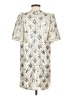 Just Me 100% Polyester Metallic Ivory Cocktail Dress Size S - photo 2