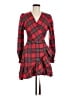 Unbranded Plaid Red Cocktail Dress Size M - photo 1