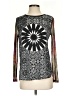 Desigual Silver Long Sleeve Top Size S - photo 1