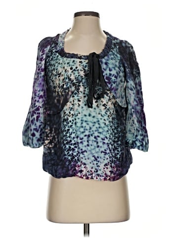 Leifsdottir 3/4 Sleeve Silk Top (view 1)