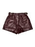 Jonathan Simkhai 100% Polyurethane Burgundy Shorts Size 2 - photo 1