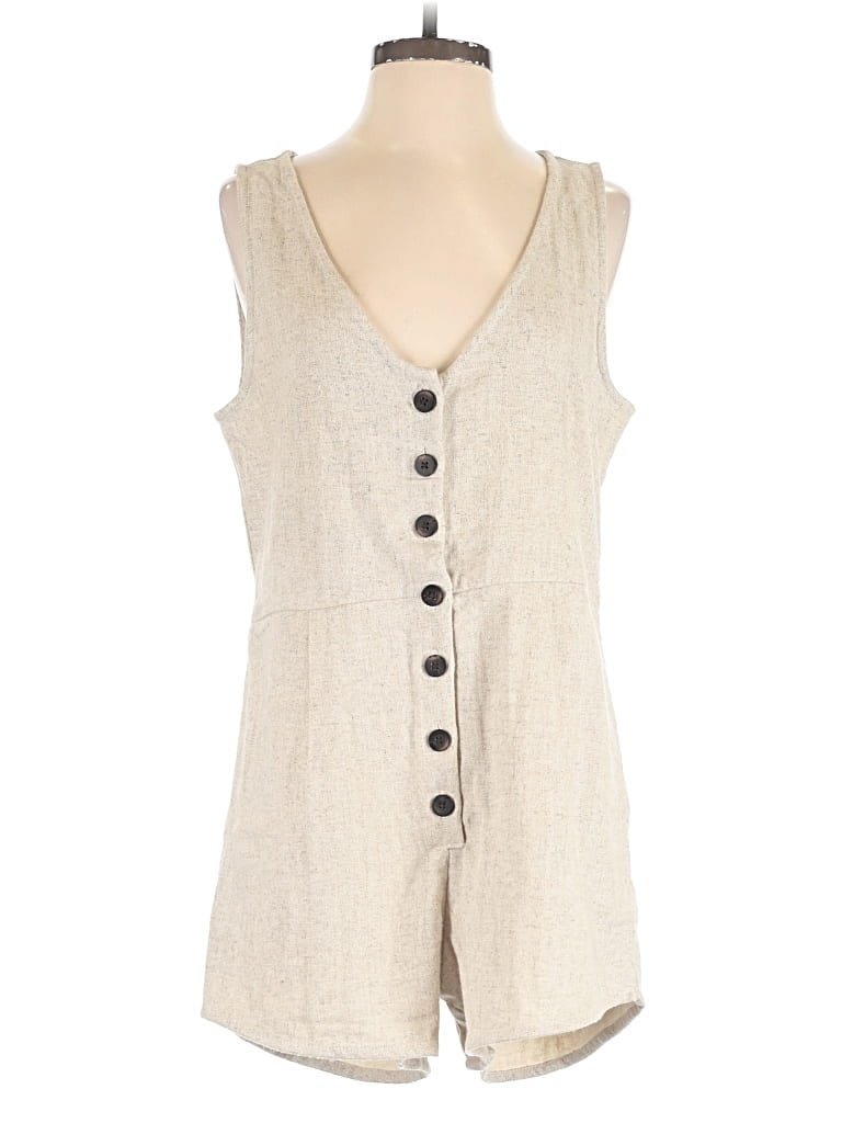Pre-owned Madewell Romper In Ivory