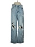 JBD 100% Cotton Hearts Blue Jeans Size 26 waist - photo 1